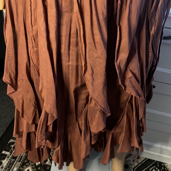 Florucci size 3 Sweet Brown long hippie skirt! - Picture 4 of 5
